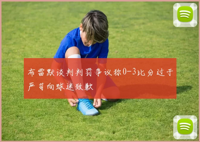 布雷默谈判判罚争议称0-3比分过于严苛向球迷致歉
